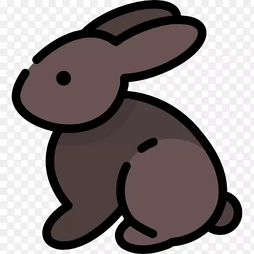 国内兔卡通剪贴画-复活节兔