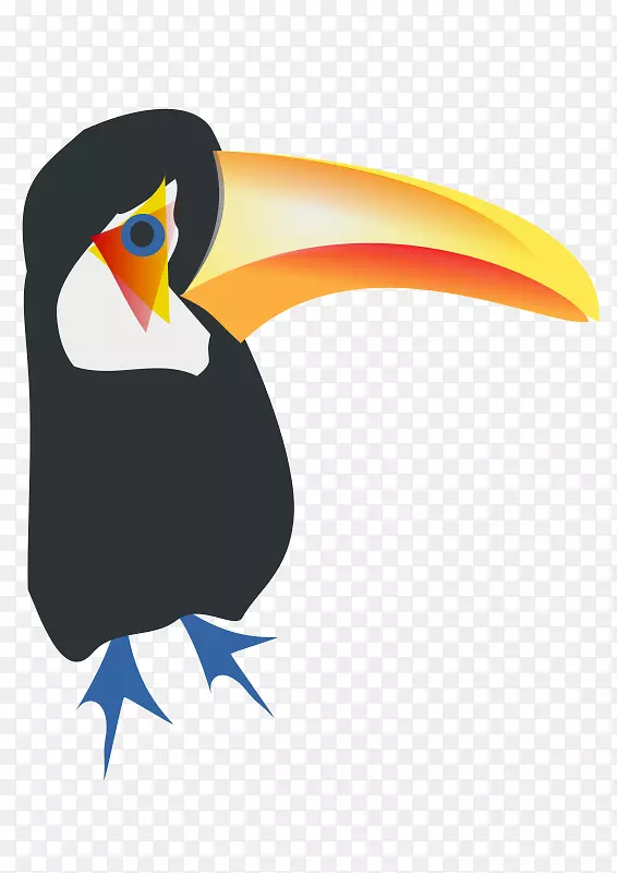 Toco Toucan鸟夹艺术