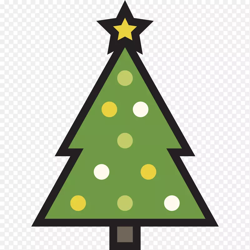 圣诞树电脑图标剪贴画-圣诞树
