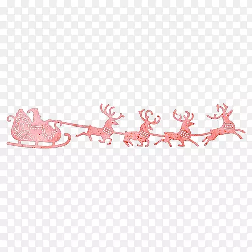 圣诞老人圣诞驯鹿圣诞老人雪橇