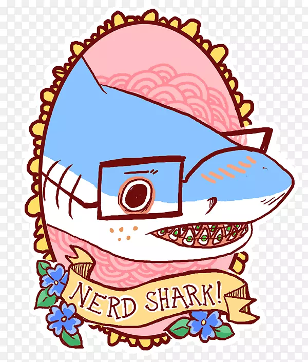 哑嘴鲨画鱼艺术-幼鲨