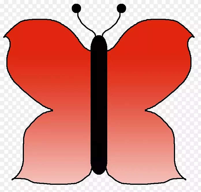 蝴蝶昆虫传粉动物无脊椎动物剪贴画红蝴蝶