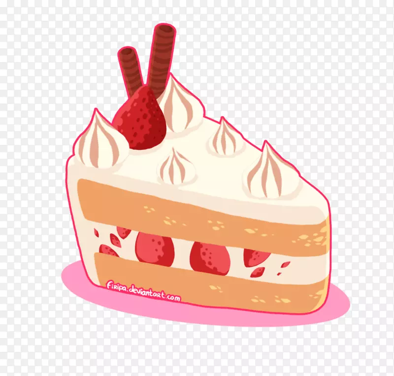 糖霜奶油生日蛋糕-草莓蛋糕