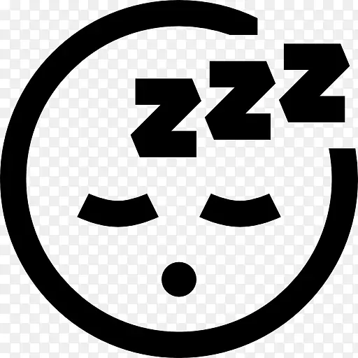 电脑图标表情笑脸睡眠疲劳