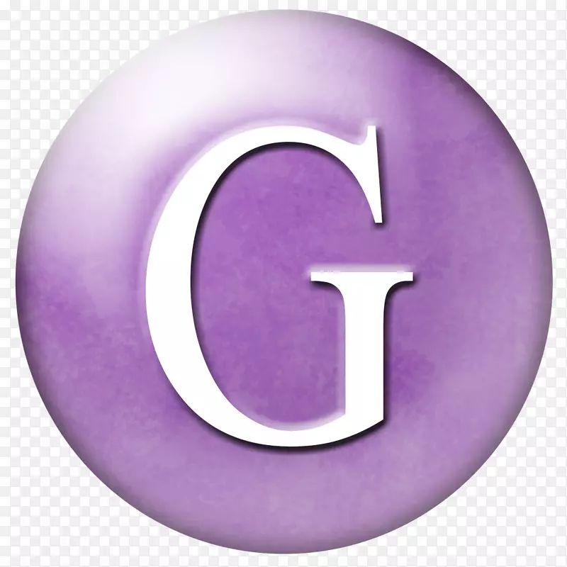 紫色紫丁香紫红色符号.字母g