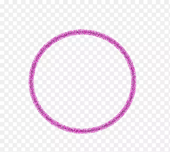 人体珠宝手镯紫红色-圆圈