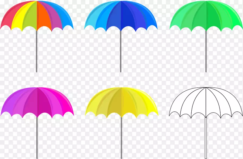 伞夹艺术-沙滩伞