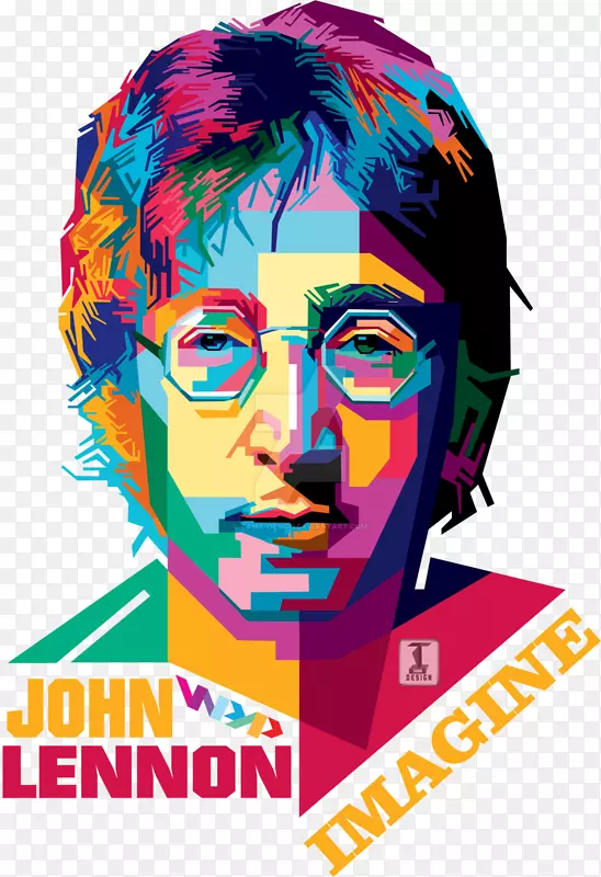 约翰列侬T恤艺术家流行艺术