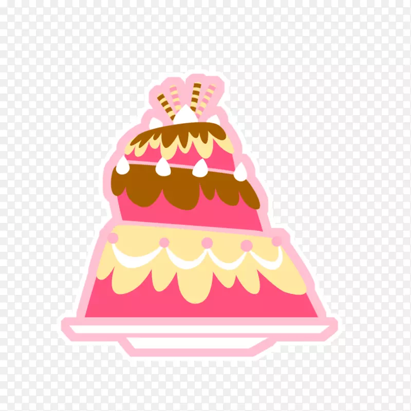 粉红m剪贴画粉红蛋糕装饰.草莓蛋糕