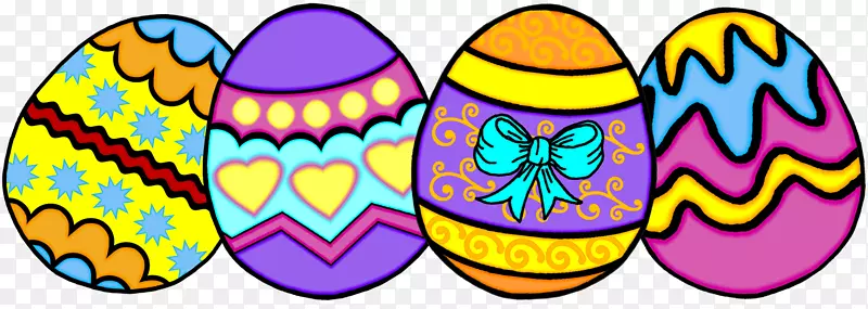 复活节兔子复活节彩蛋剪贴画-圣周