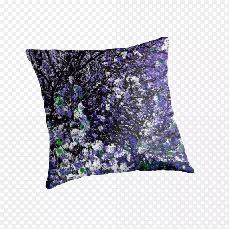 投掷枕头垫紫色创新紫丁香花