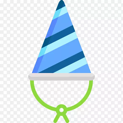 浅蓝色绿松石-生日帽