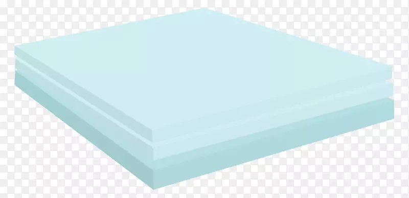 材料矩形微软天蓝色绿松石床垫