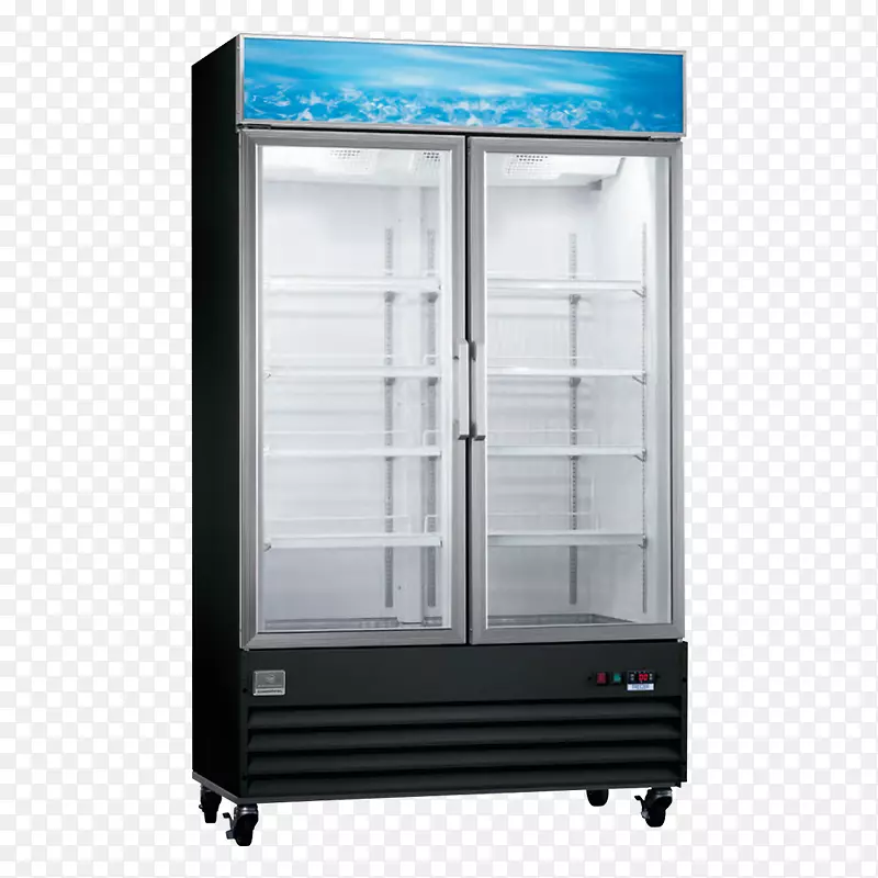 冰箱凯尔文特冰箱滑动玻璃门自动除霜冰箱