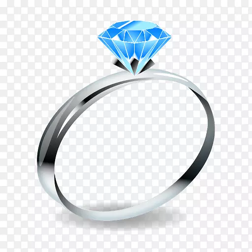 结婚戒指表情符号珠宝宝石订婚戒指