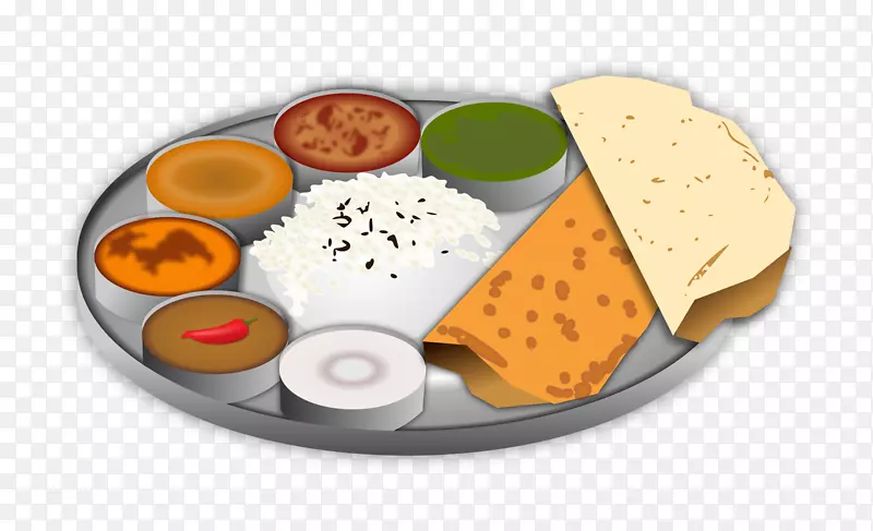 南印度菜传统美食剪贴画