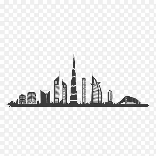Burj Khalifa Burj al阿拉伯博览会2020房地产zameen.com-水彩画天空
