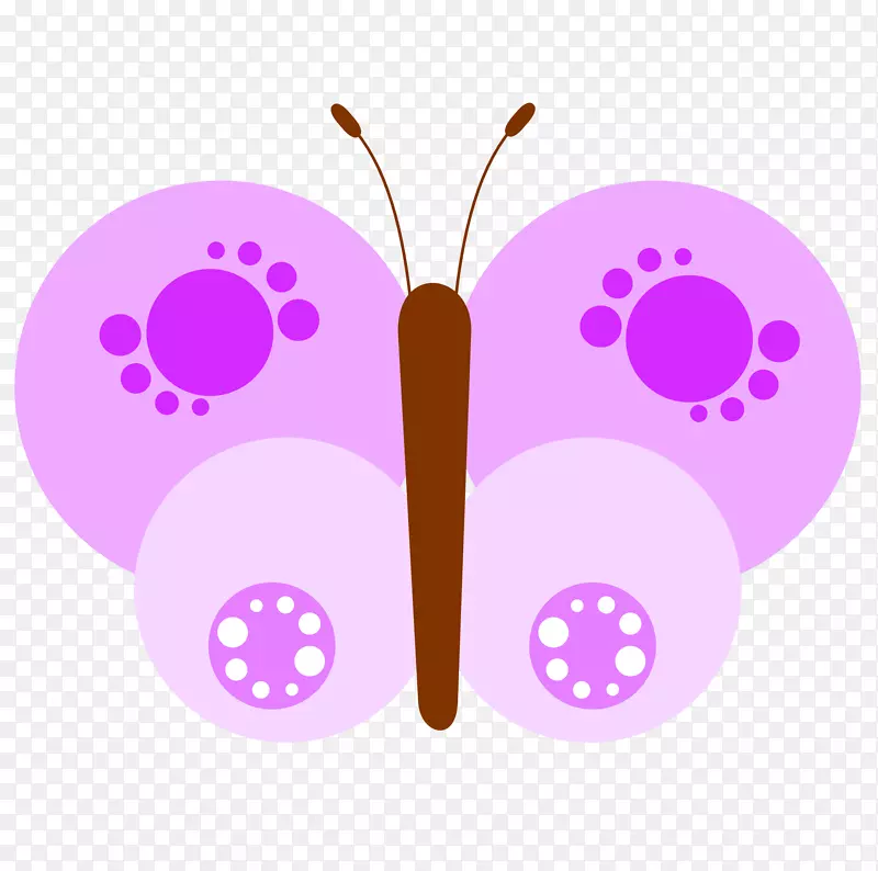 蝴蝶画夹艺术-紫色