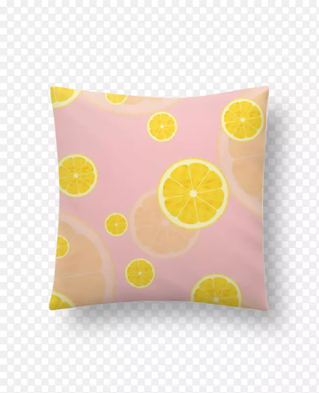扔枕头垫长方形柠檬汁