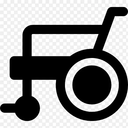 轮椅残疾电脑图标-轮椅