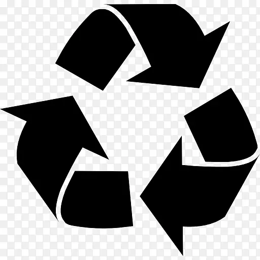 废纸回收符号回收箱垃圾