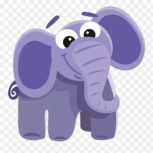 大象剪贴画-有趣