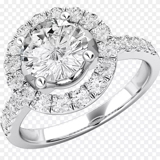 珠宝订婚戒指钻石灿烂订婚戒指