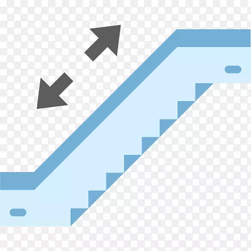 自动扶梯楼梯电脑图标标志自动扶梯