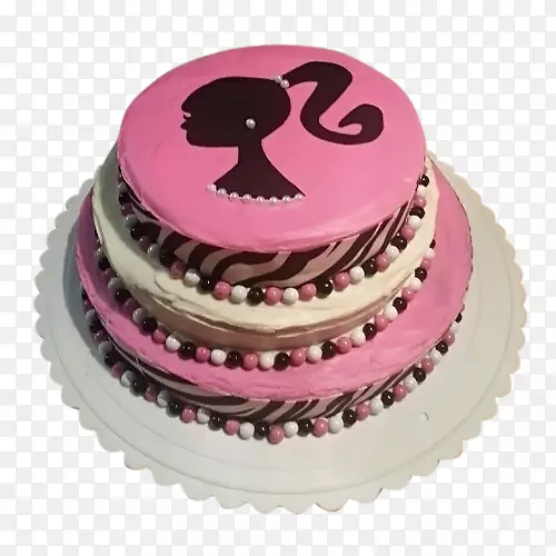 生日蛋糕托糖霜蛋糕装饰-粉红蛋糕
