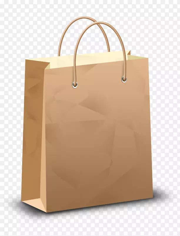 纸袋和手推车-购物袋