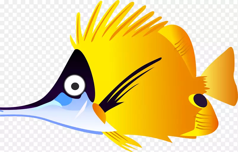 金鱼热带鱼剪贴画-卡通鱼