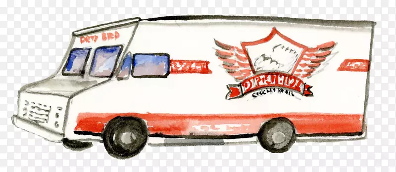 塔科鸡肉和华夫饼食品车-食品卡车