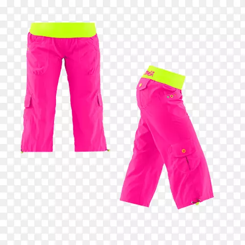 卡普里裤子，货运裤，粉红色牛仔裤-zumba