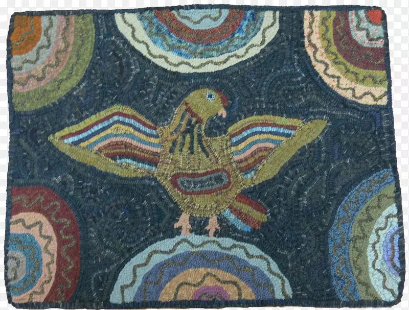 纺织鸡肉地毯编织的被褥图案.地毯