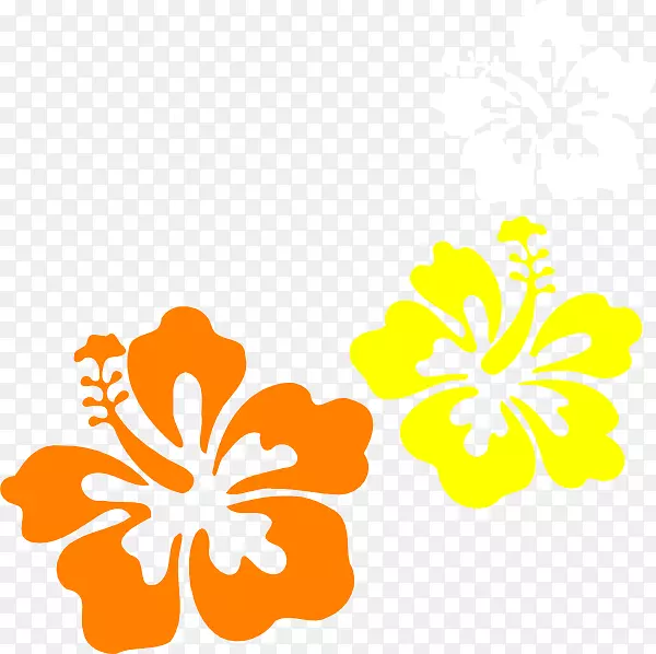 夏威夷木槿剪贴画-木槿
