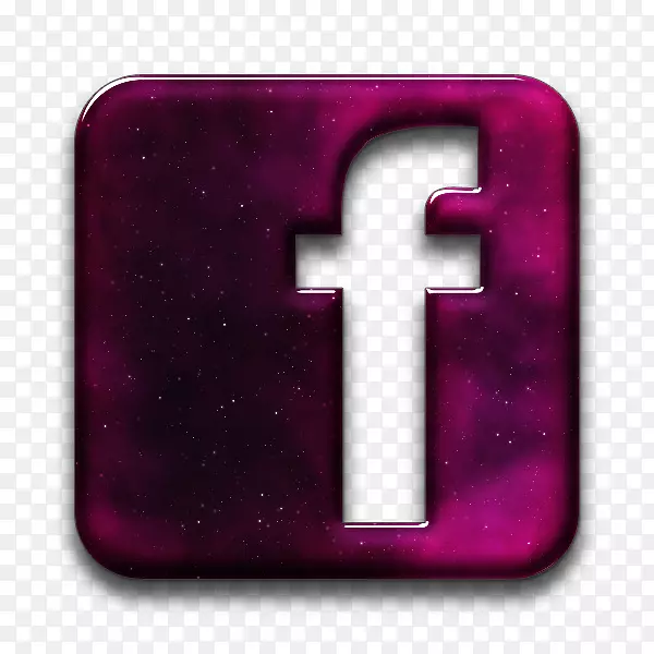 社交媒体博客电脑图标facebook像按钮一样光滑