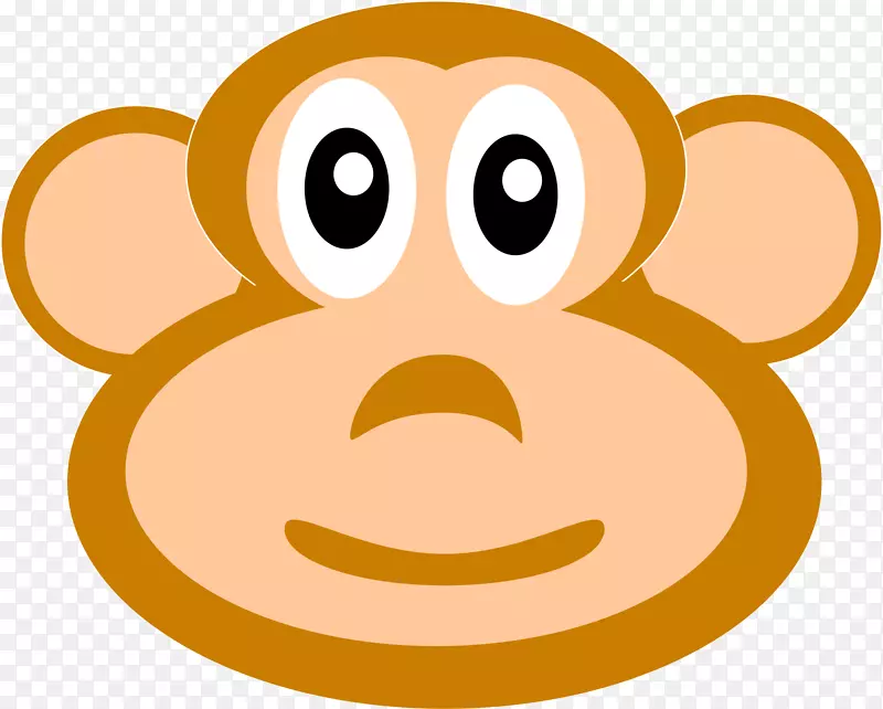 电脑图标猴子图标设计剪贴画-svg