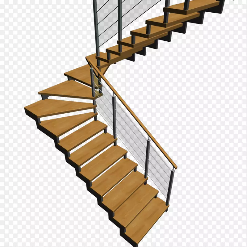 楼梯建筑工程房扶手楼梯