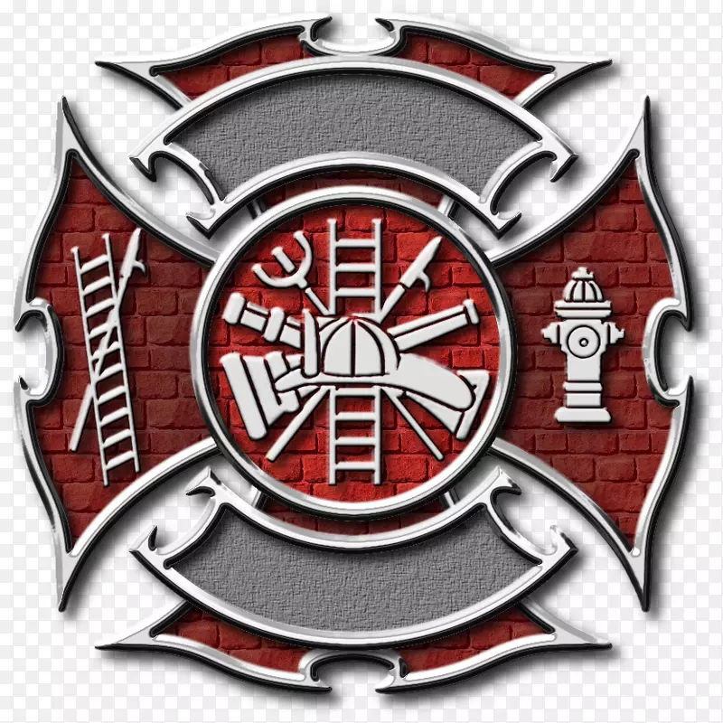 标志谷歌铬符号马耳他十字消防队员-消防员