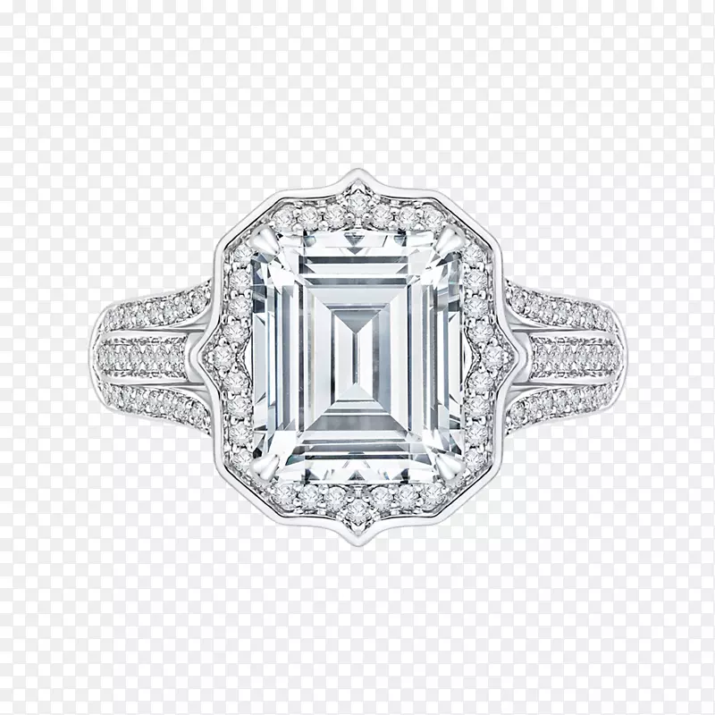 订婚戒指珠宝克拉钻石切割订婚戒指