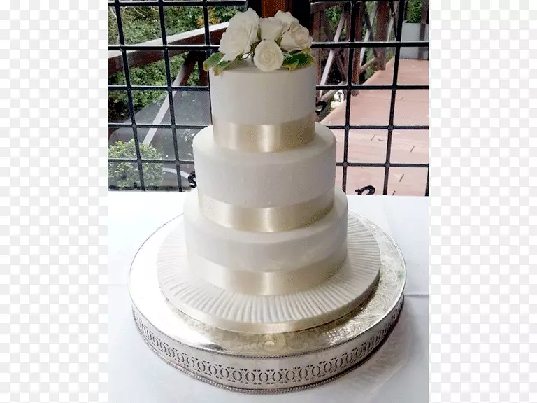 婚礼蛋糕糖霜和糖霜蛋糕装饰-婚礼蛋糕