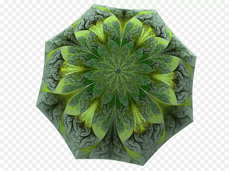 雨伞礼品设计师纪念品-绿花