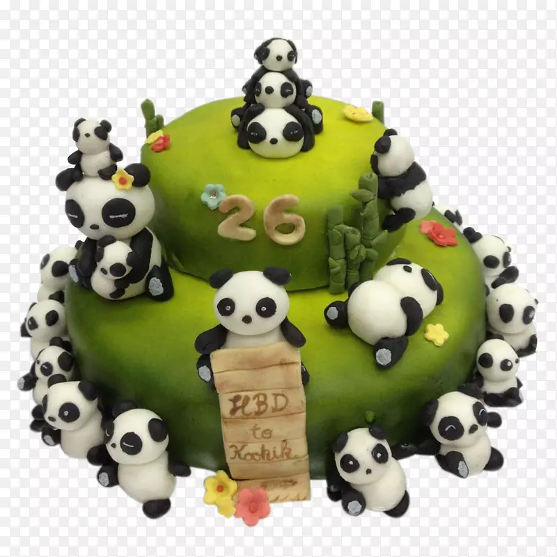 生日蛋糕托蛋糕装饰大熊猫热