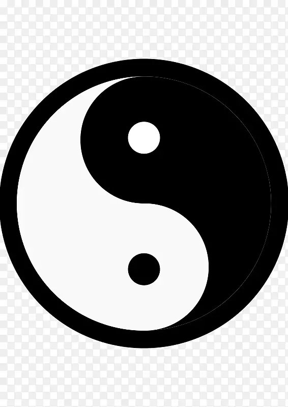 阴阳电脑图标剪贴画-阴阳