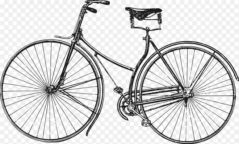 自行车素描自行车剪贴画