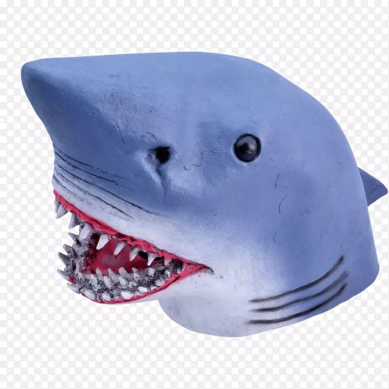 乳胶面具鲨鱼天然橡胶服装派对-幼鲨