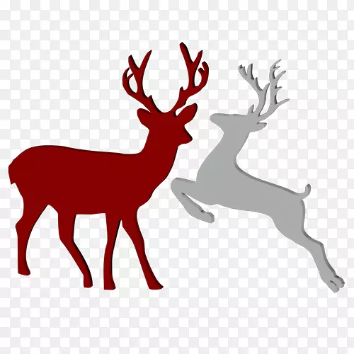 驯鹿圣诞驼鹿-驯鹿