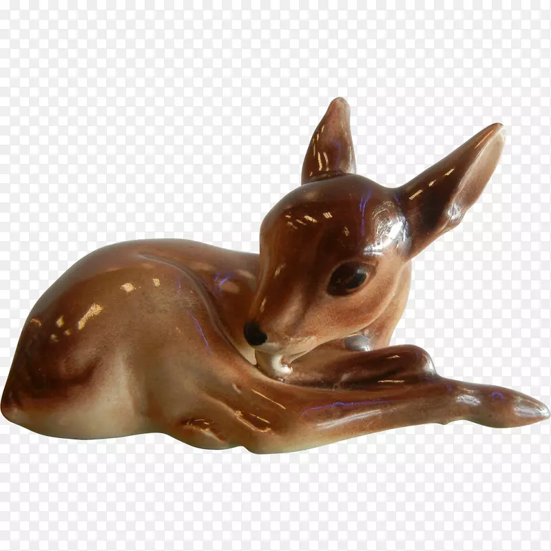 鹿瓷雕像陶瓷陶器-天使宝宝