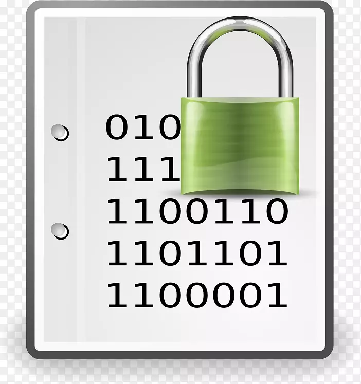 加密相当好的隐私文件，电脑图标，剪贴画-橄榄