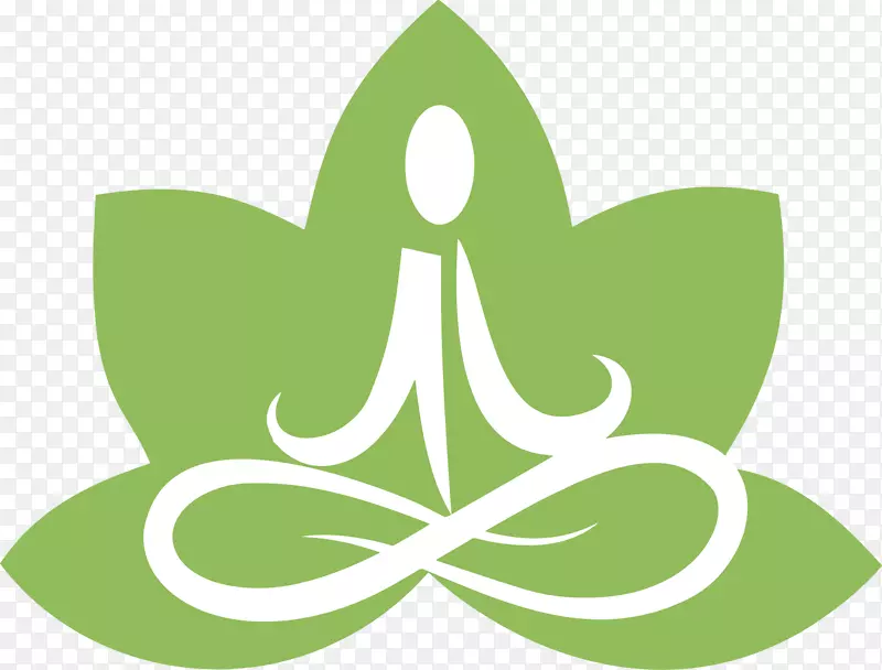 瑜伽莲花姿态标志-冥想